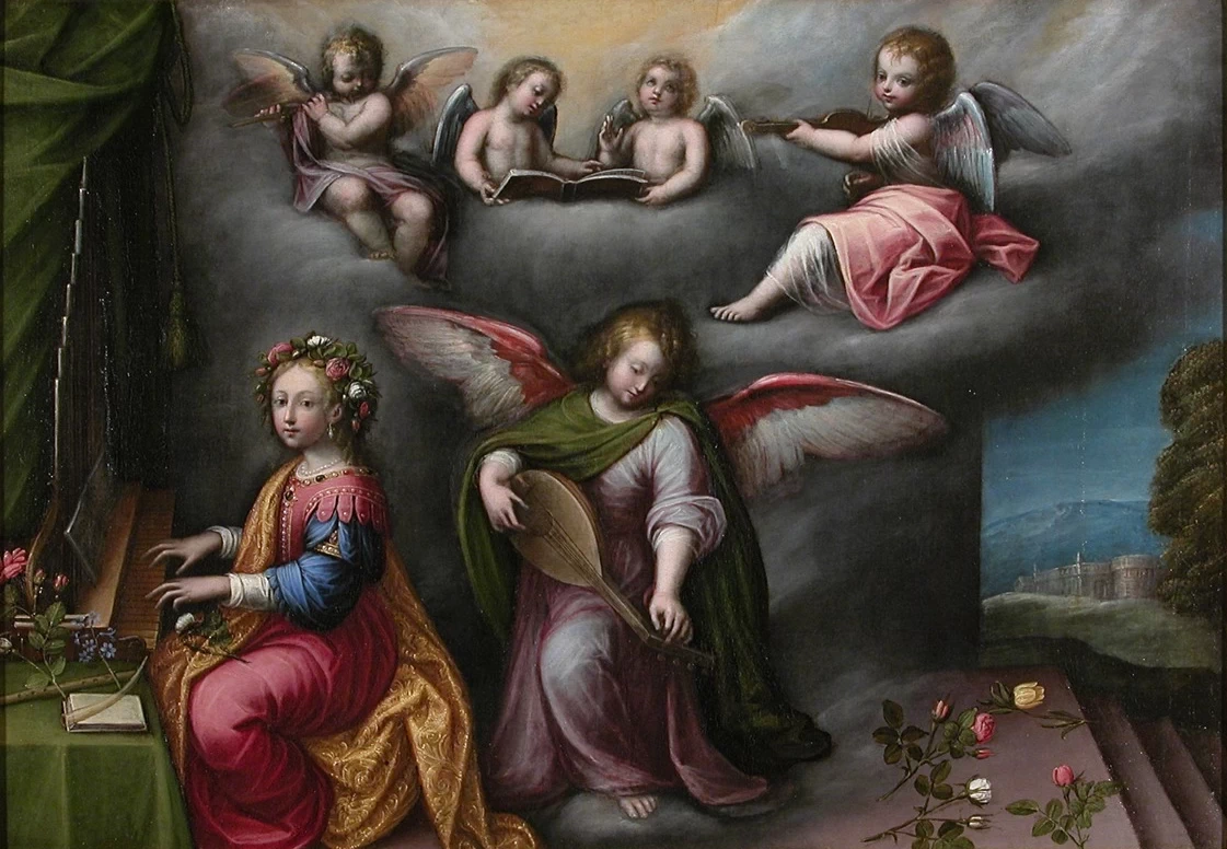 Orsola Caccia-101-Santa Cecilia - Galleria Sabauda, Torino 1